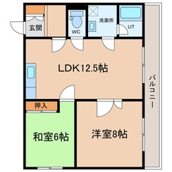 徳島駅 徒歩25分 4階の物件間取画像